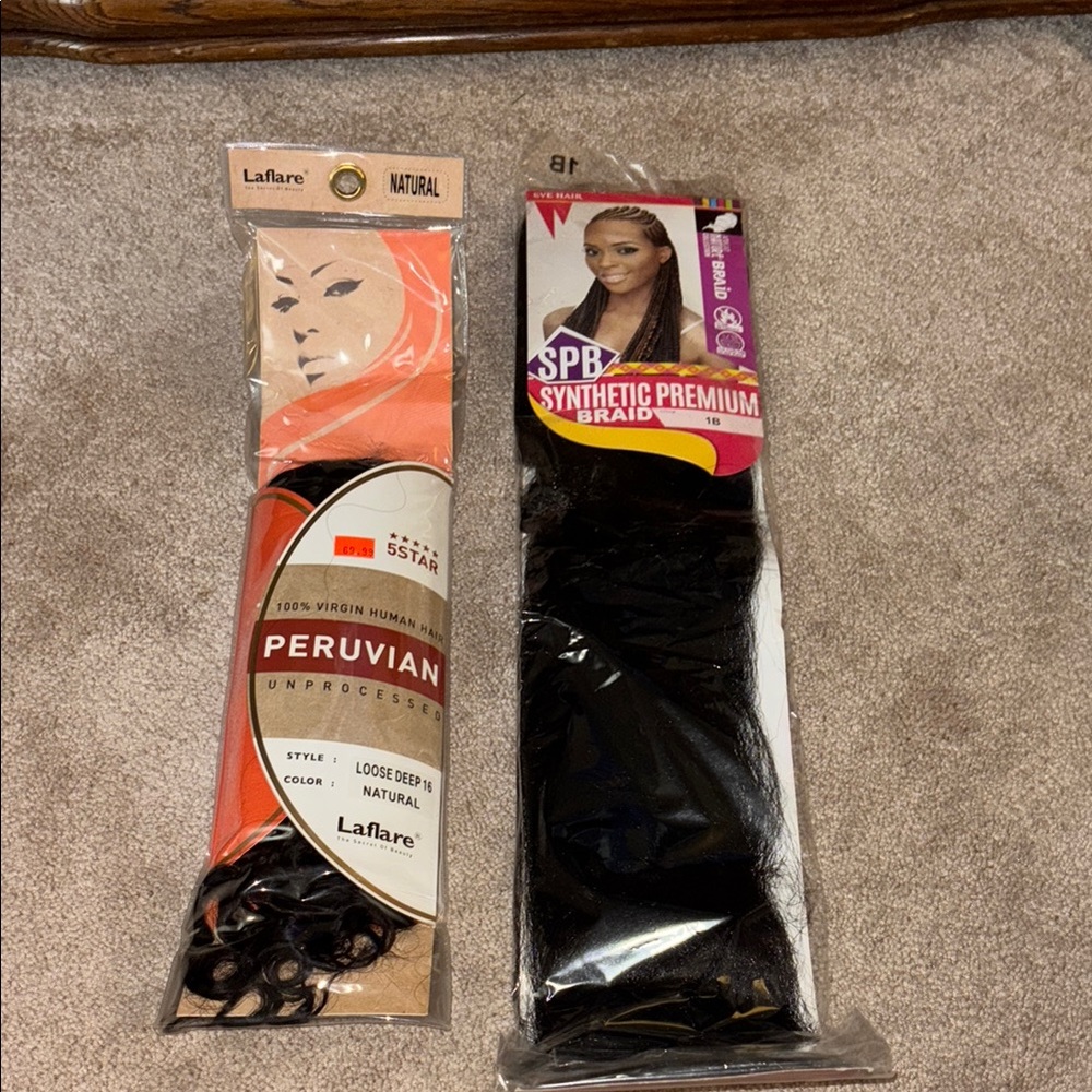 Laflare Peruvian Unprocessed Hair/Extra Pack!